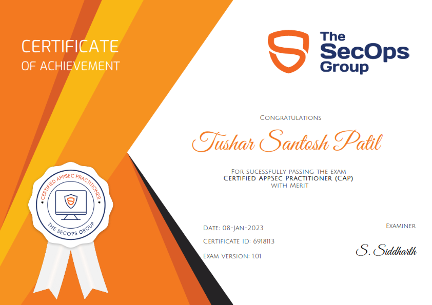 Certification